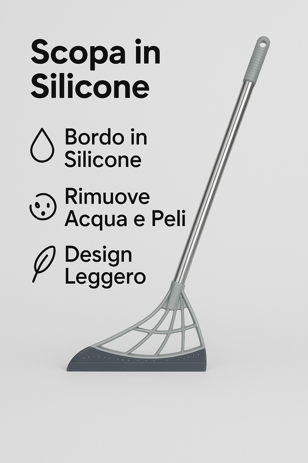 MultiClean Pro™ – La scopa tuttofare in silicone